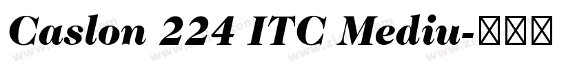 Caslon 224 ITC Mediu字体转换